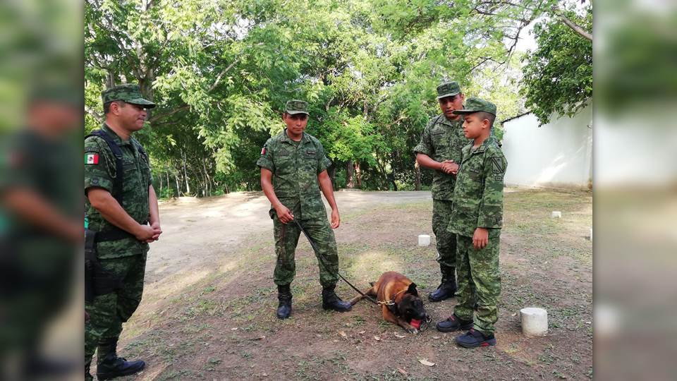 Nombran a Diego Fuentes, un pequeño con distrofia muscular, «Soldado por un día»