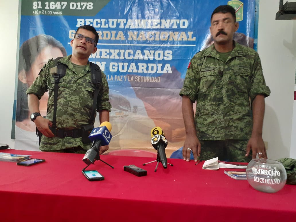 Inicia 15 Batallón de Infantería reclutamiento para la Guardia Nacional