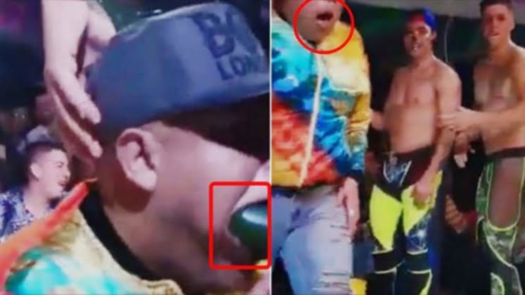 Difunden video de sujeto que se atragantó con un pepino en show