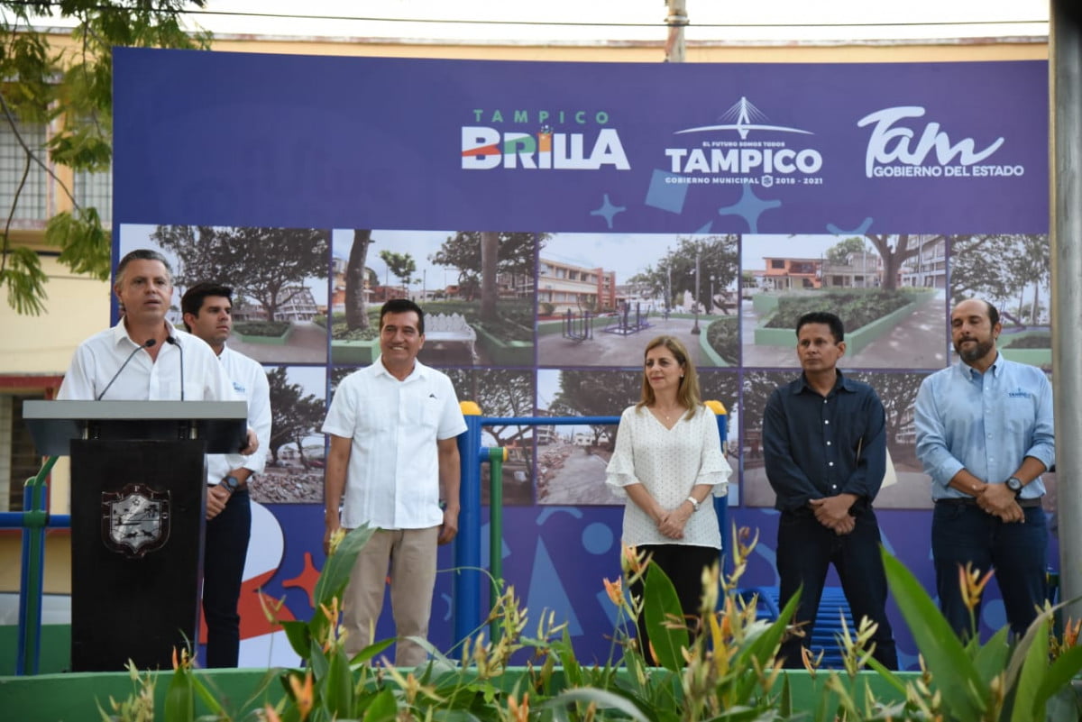 Inaugura Chucho Nader Remodelación de la Plaza Lauro Aguirre