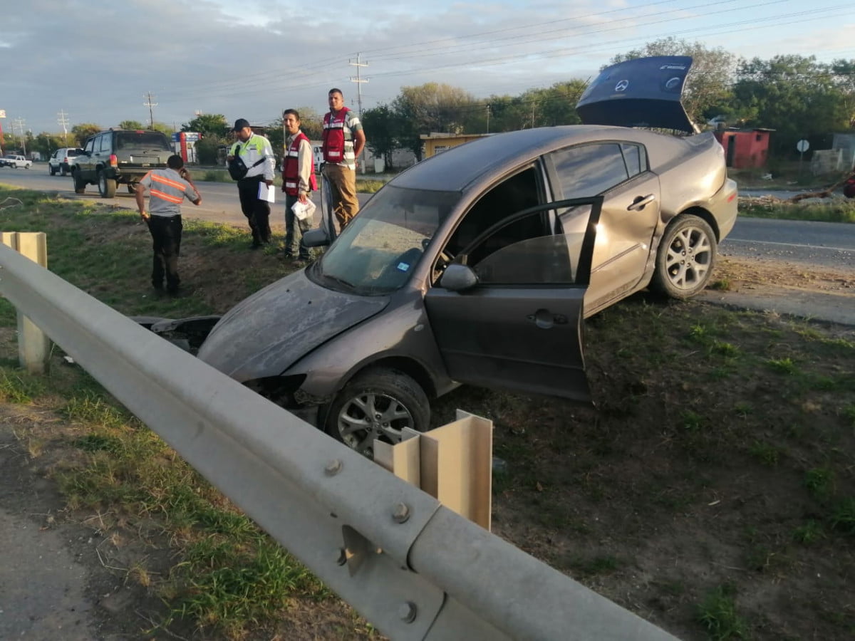 Menor lesionado en accidente vial en Nuevo Laredo