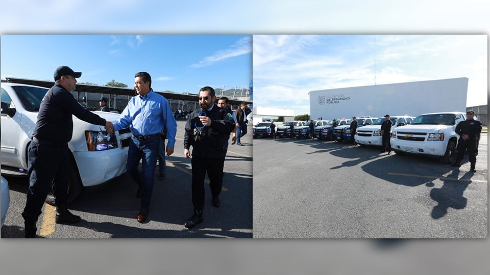 Entrega Gobernador 10 patrullas más a Seguridad Pública