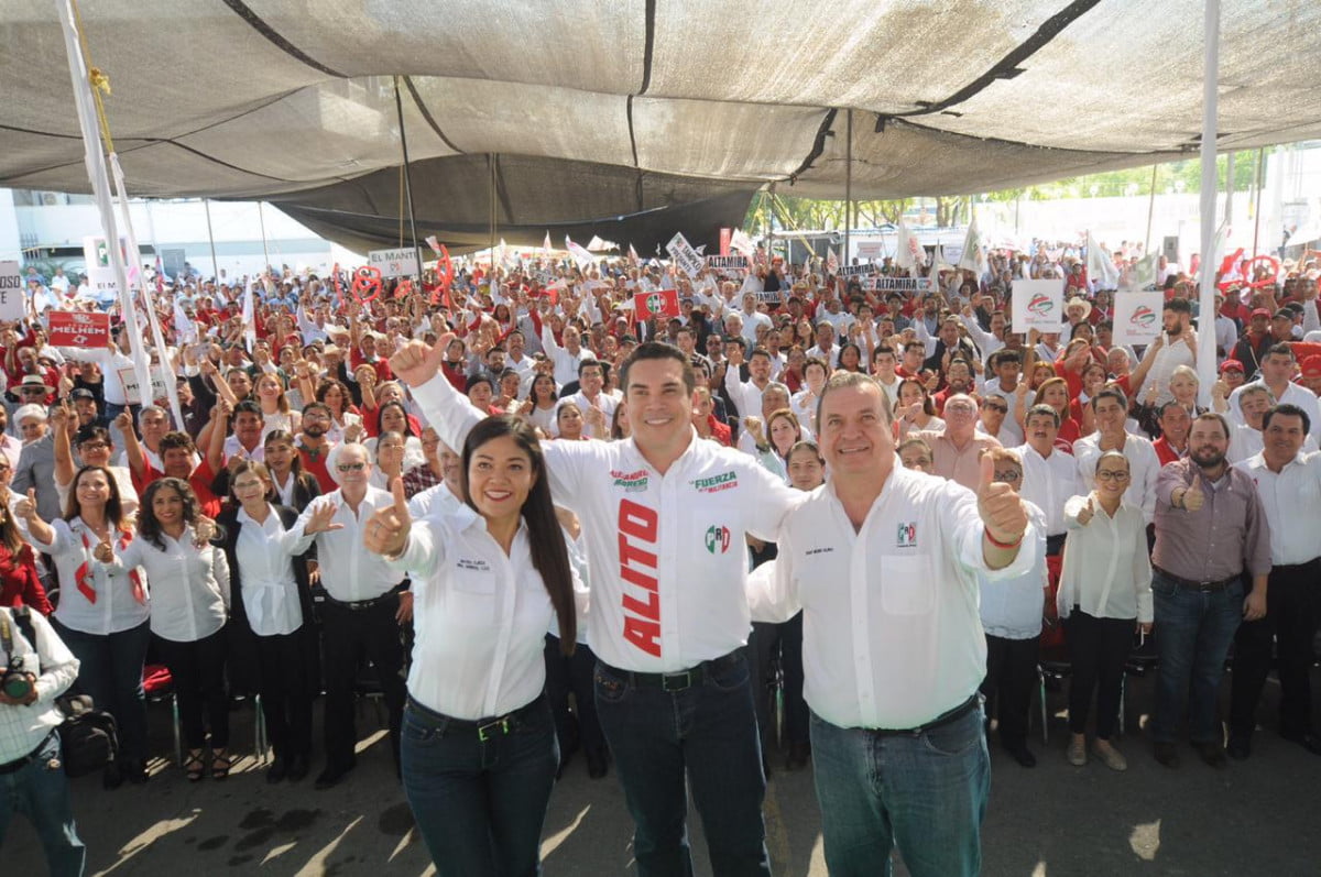 «El PRI construyó este país»: Alejandro Moreno, durante toma de protesta de nueva dirigencia en Tamaulipas