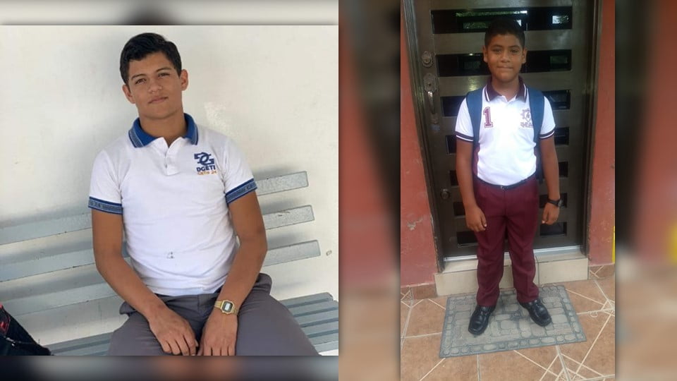 Iba por su hermanito a la escuela; hoy luchan por su vida
