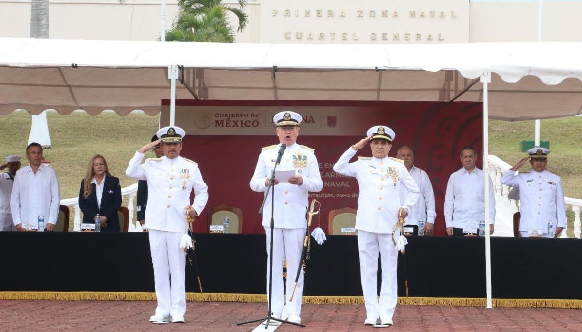 SEMAR realiza ceremonia de Cambio de mando en Cd. Madero