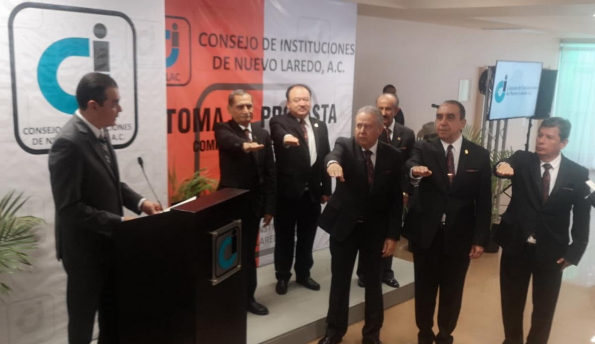 Toma protesta mesa directiva del Consejo de Instituciones de Nuevo Laredo