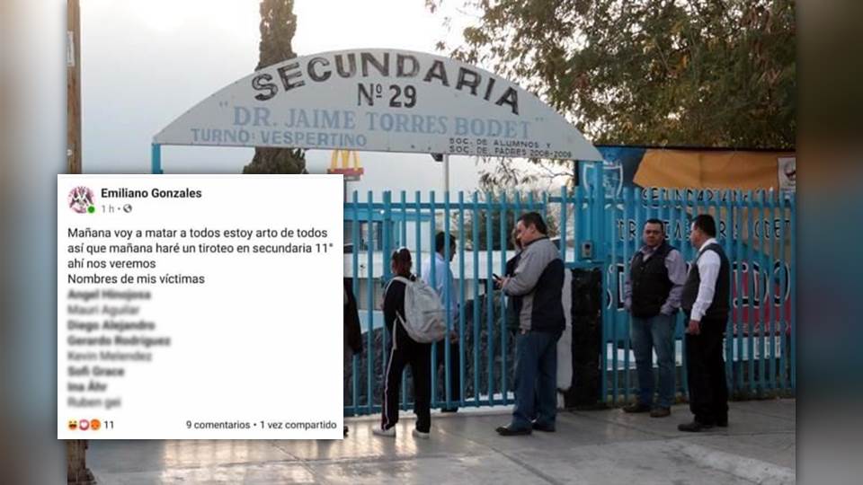 Menor bromea con hacer tiroteo en secundaria de Monterrey y provoca fuerte operativo