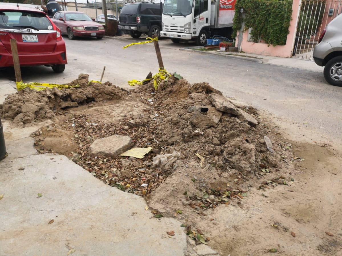 Denuncian trabajo inconcluso en la colonia Fovissste-Benito Juárez en Nuevo Laredo
