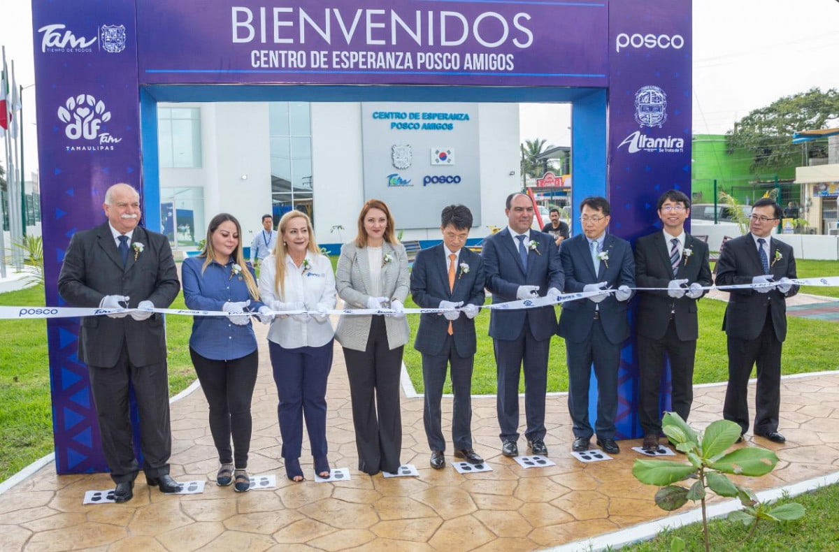 Mariana Gómez inaugura Centro de Esperanza POSCO Amigos, para las familias del sur de Tamaulipas