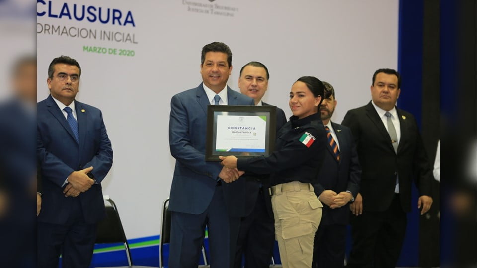 Fortalece Gobierno de Tamaulipas corporaciones policiacas con elementos más y mejor preparados