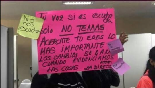A través de redes sociales alumnas de prepa de la UNE lanzan SOS, se dicen acosadas por maestros