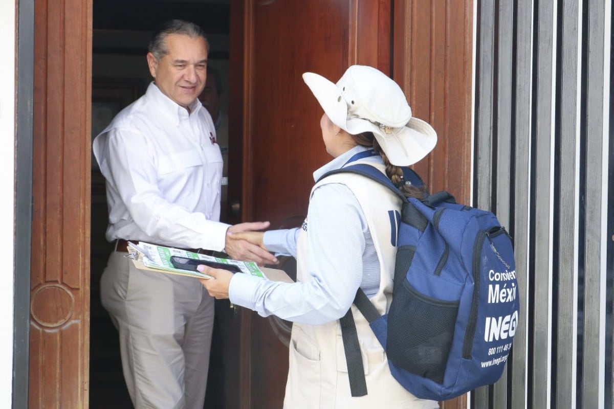 Alcalde maderense participa en Censo INEGI 2020