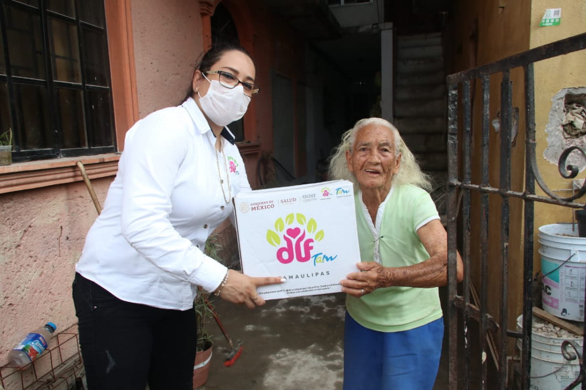 Ante la Contingencia Sanitaria DIF Tampico Entrega Despensas a Domicilio