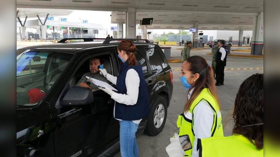 Instala Gobierno de Tamaulipas filtros sanitarios en cruces internacionales