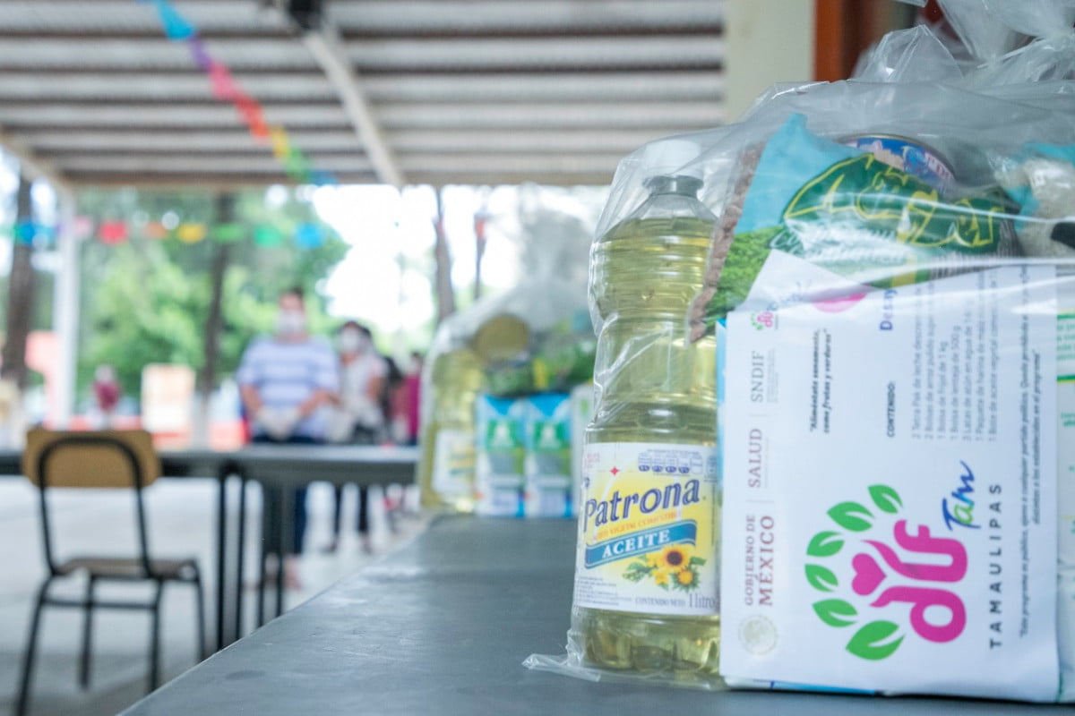 Entrega Gobierno del Estado y DIF Tamaulipas apoyos alimentarios a estudiantes de educación básica