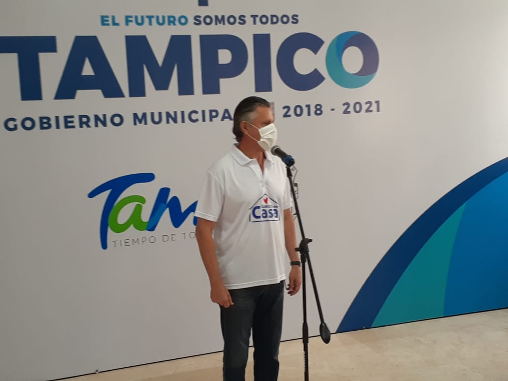 Por cada despensa que done empresarios para las familias vulnerables, el ayuntamiento de Tampico se compromete a poner una