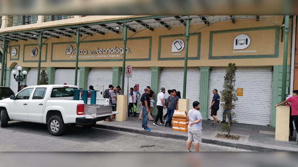Cierran Plaza de la Tecnología en Tampico; venderán en línea