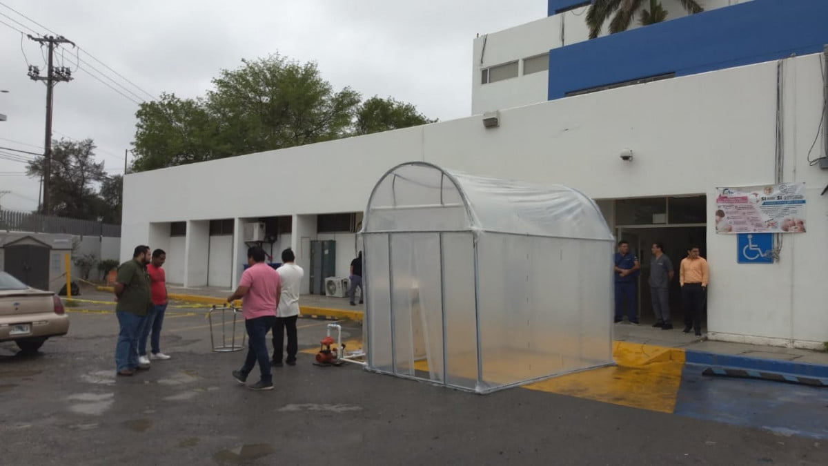 Instalan en Tamaulipas túnel sanitizante contra el COVID-19