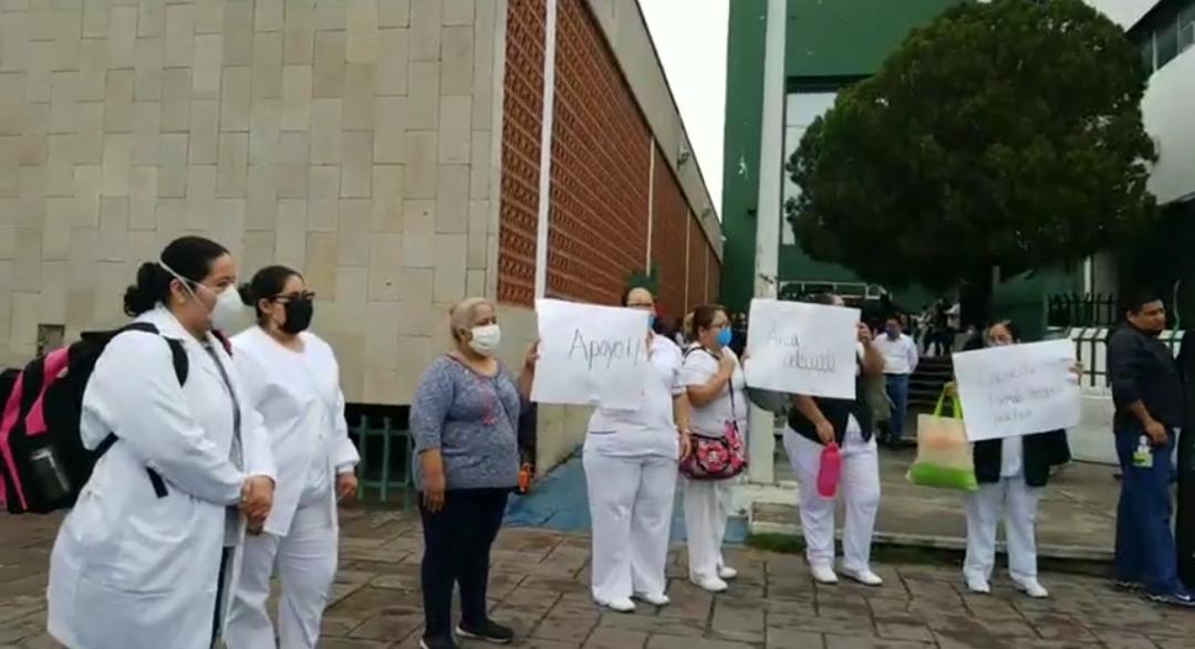 Trabajadores del IMSS exigen insumos para atención durante contingencia por Covid-19 en Nuevo Laredo