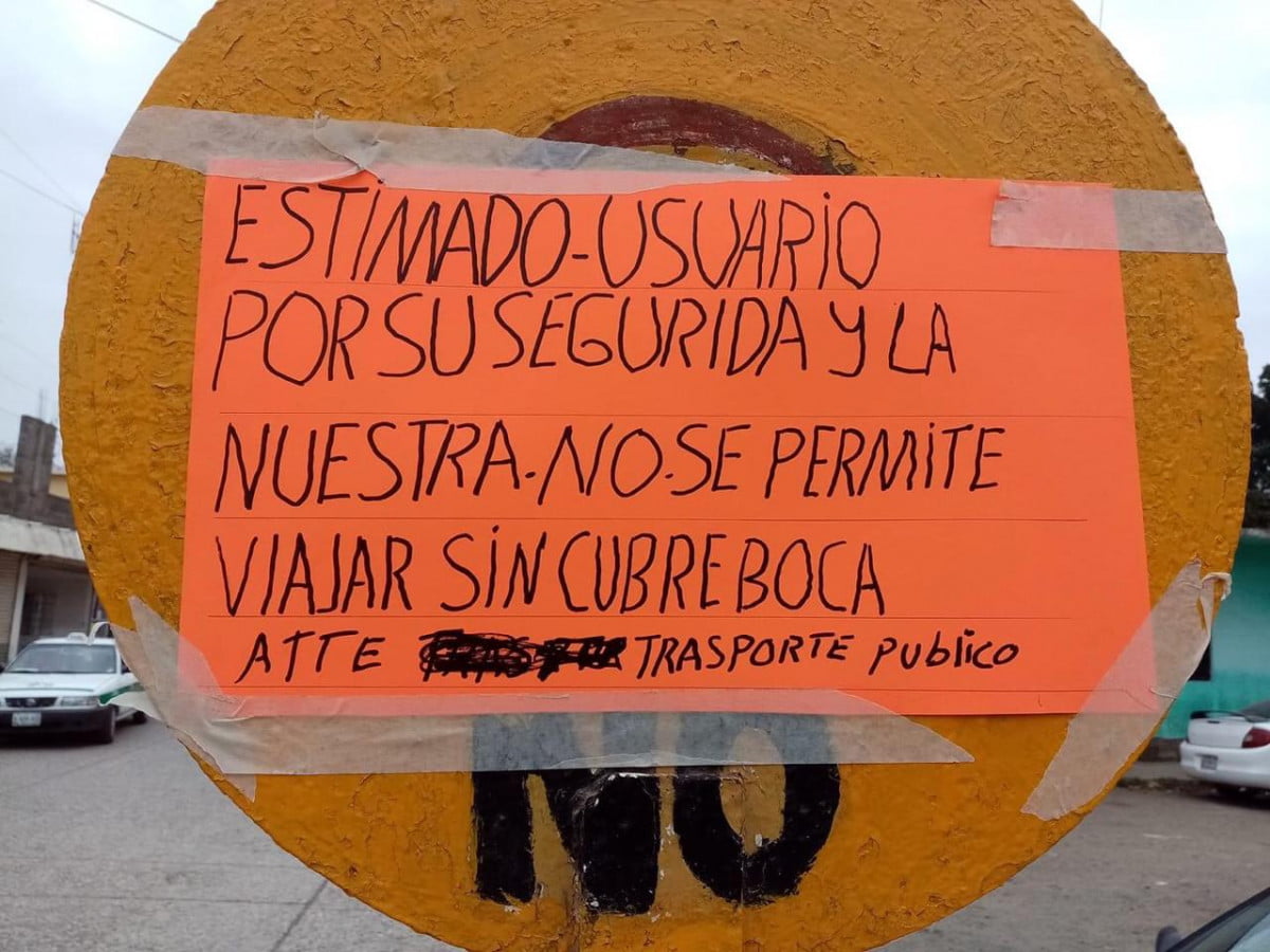 Pasajeros sin cubrebocas no podrán subir a unidades del transporte público en Altamira