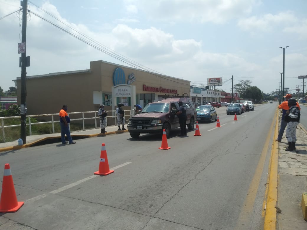 Intensifican filtros sanitarios en Altamira; ya suman 15 casos positivos en el municipio