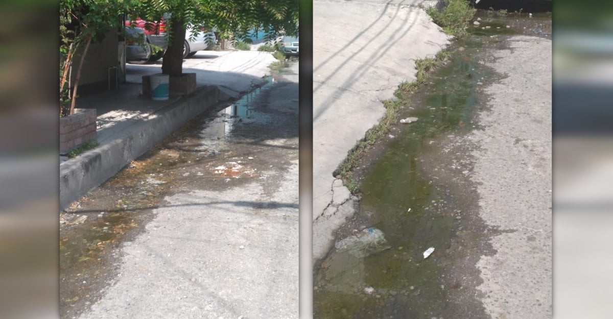 Amagan vecinos de la Mainero con bloqueo de calles si no arreglan fuga de drenaje