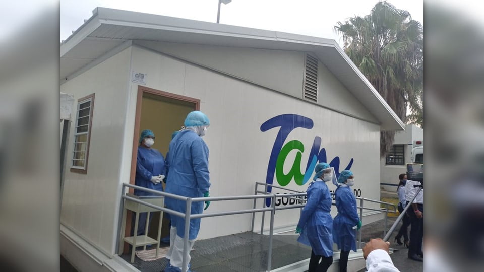 Cinco pacientes con Covid-19 están hospitalizados en el Torre Cantú en Altamira