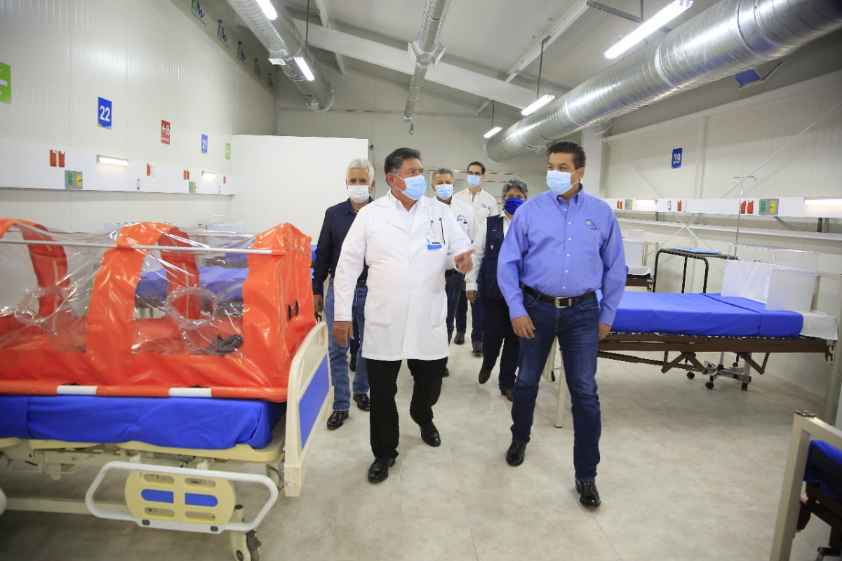 Entrega Gobernador Hospitales Temporales COVID-19 en Matamoros y Mante.