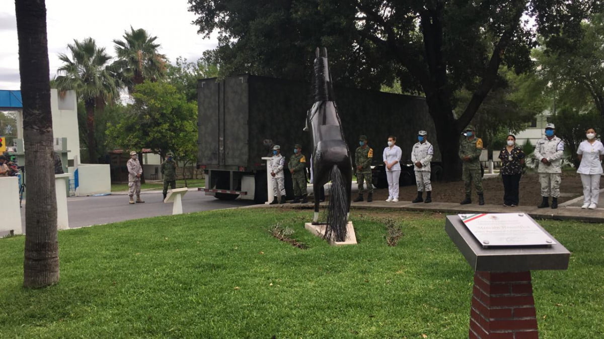 Instalan unidad contra COVID-19 en el Cuartel Militar de Nuevo Laredo