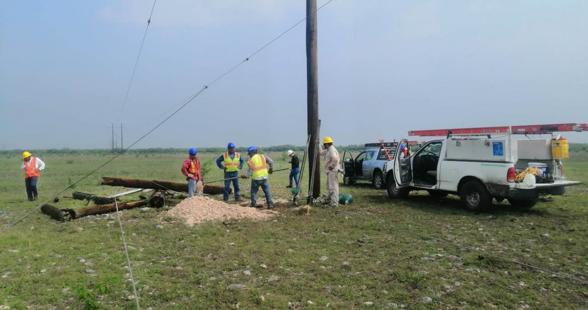 Confirma CFE caída de estructura de alta tensión, tras tormenta eléctrica en zona centro de Tamaulipas