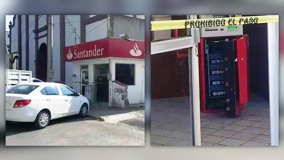 Vuelven a robar cajero, justo enfrente de Palacio de Gobierno