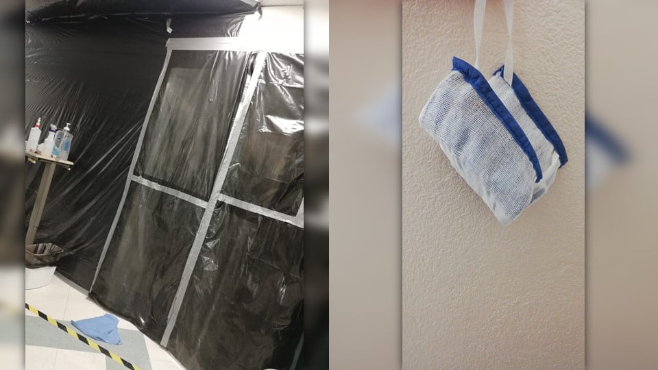 Área reservada para atención de pacientes COVID en Hospital de Reynosa sin protocolos de sanitización