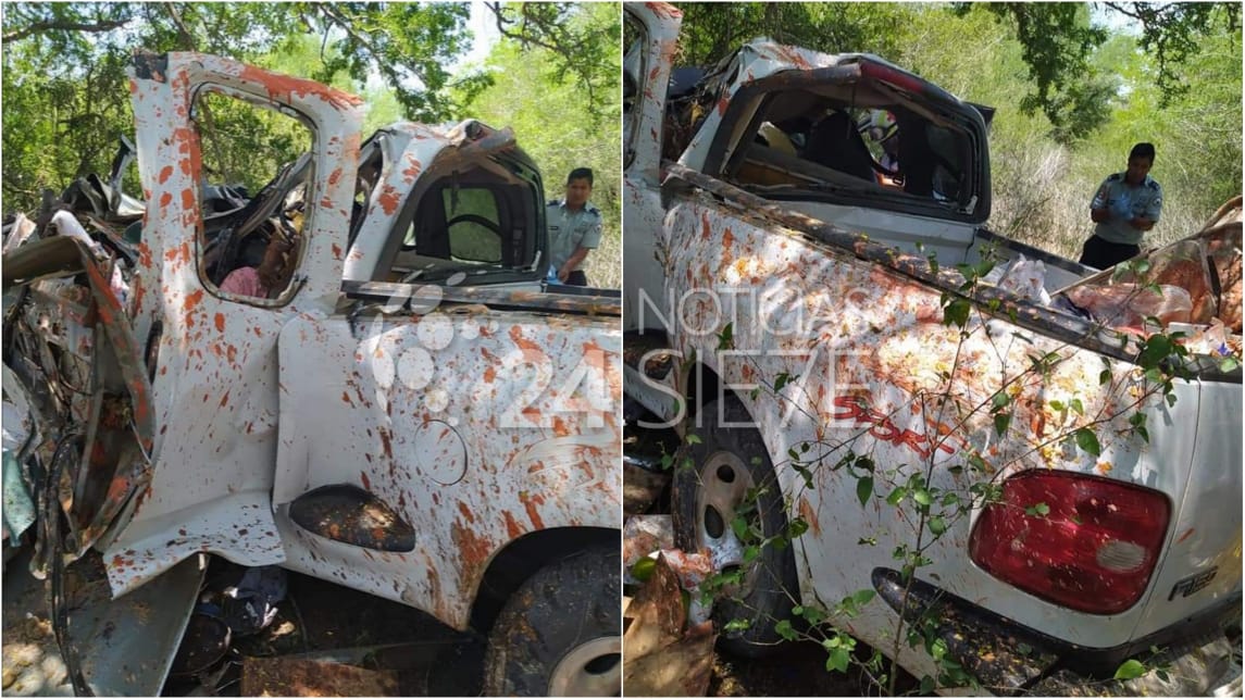 3 muertos y 3 lesionados tras volcadura en la carretera Soto La Marina-Rayones