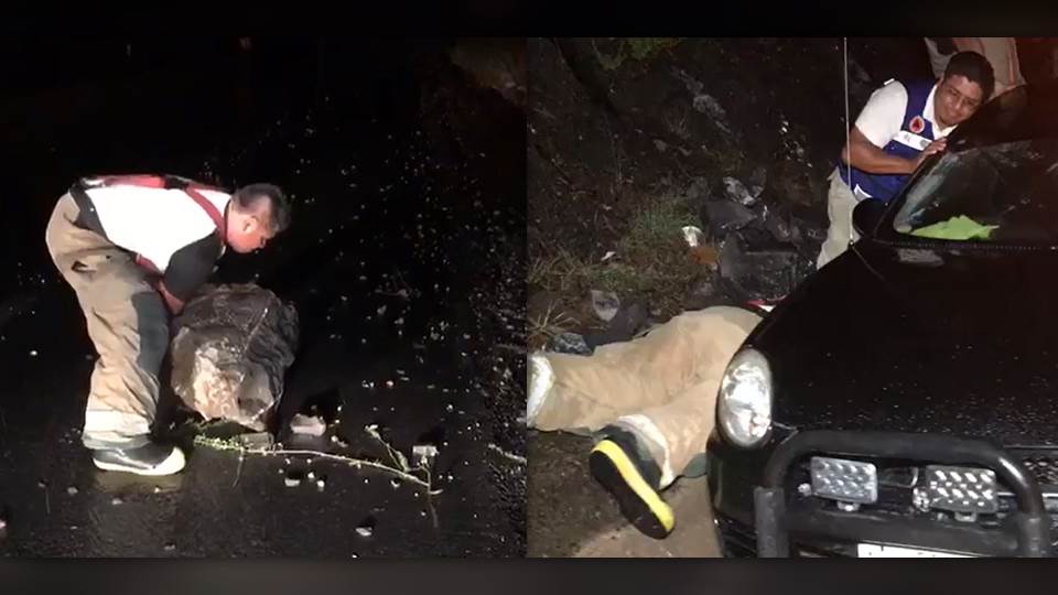 Reportaron 4 deslaves de rocas y tierra en la carretera Rumbo Nuevo