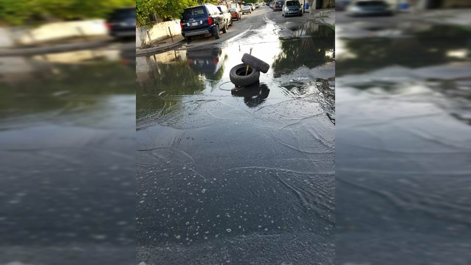 Fue lindo mientras duró, la colonia Victoria de Nuevo Laredo volvió a inundarse de aguas negras