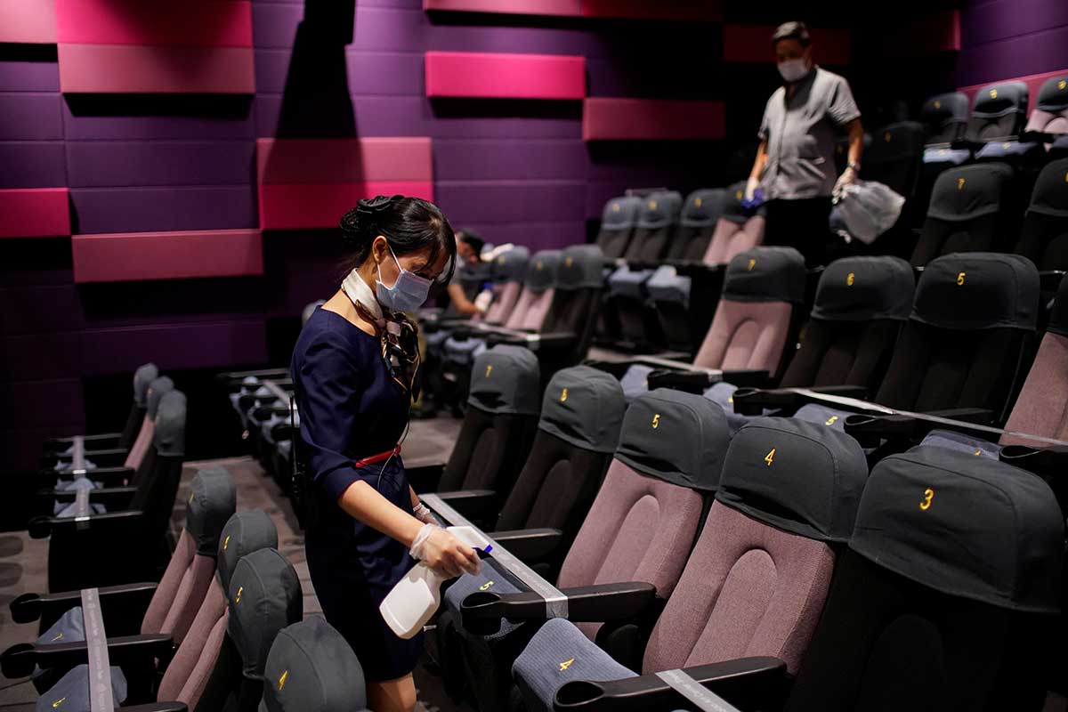 Así reabren los cines en China luego de la pandemia
