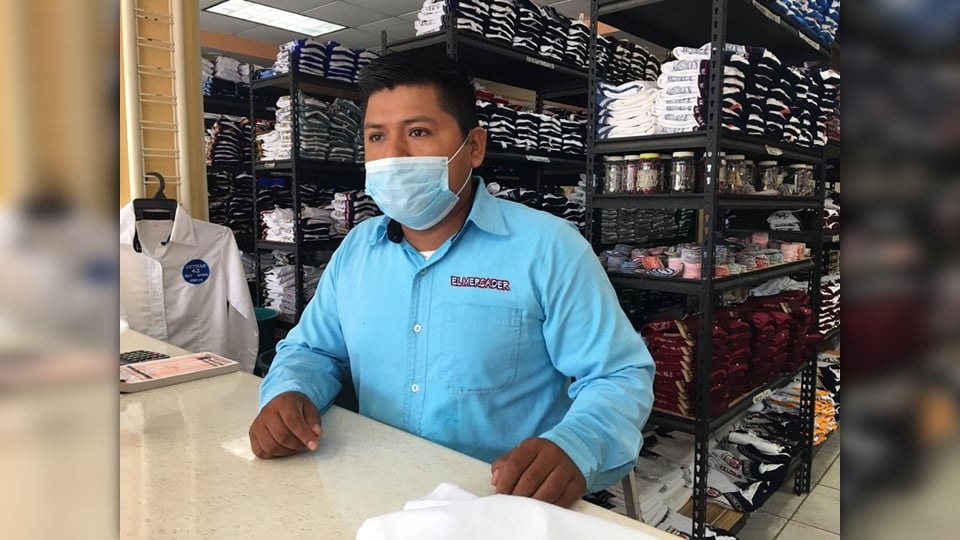 Sin ventas negocios de uniformes en Altamira