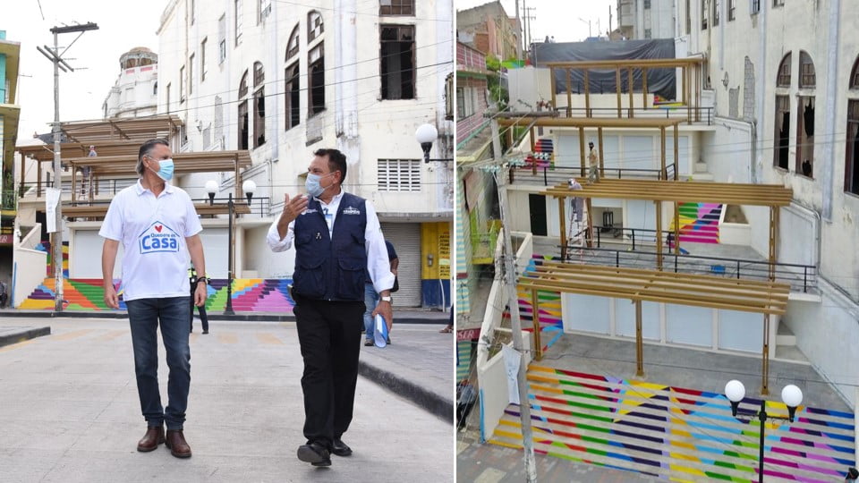 Recuperan imagen urbana en Zona del Triángulo y Plaza del Mariachi en Tampico