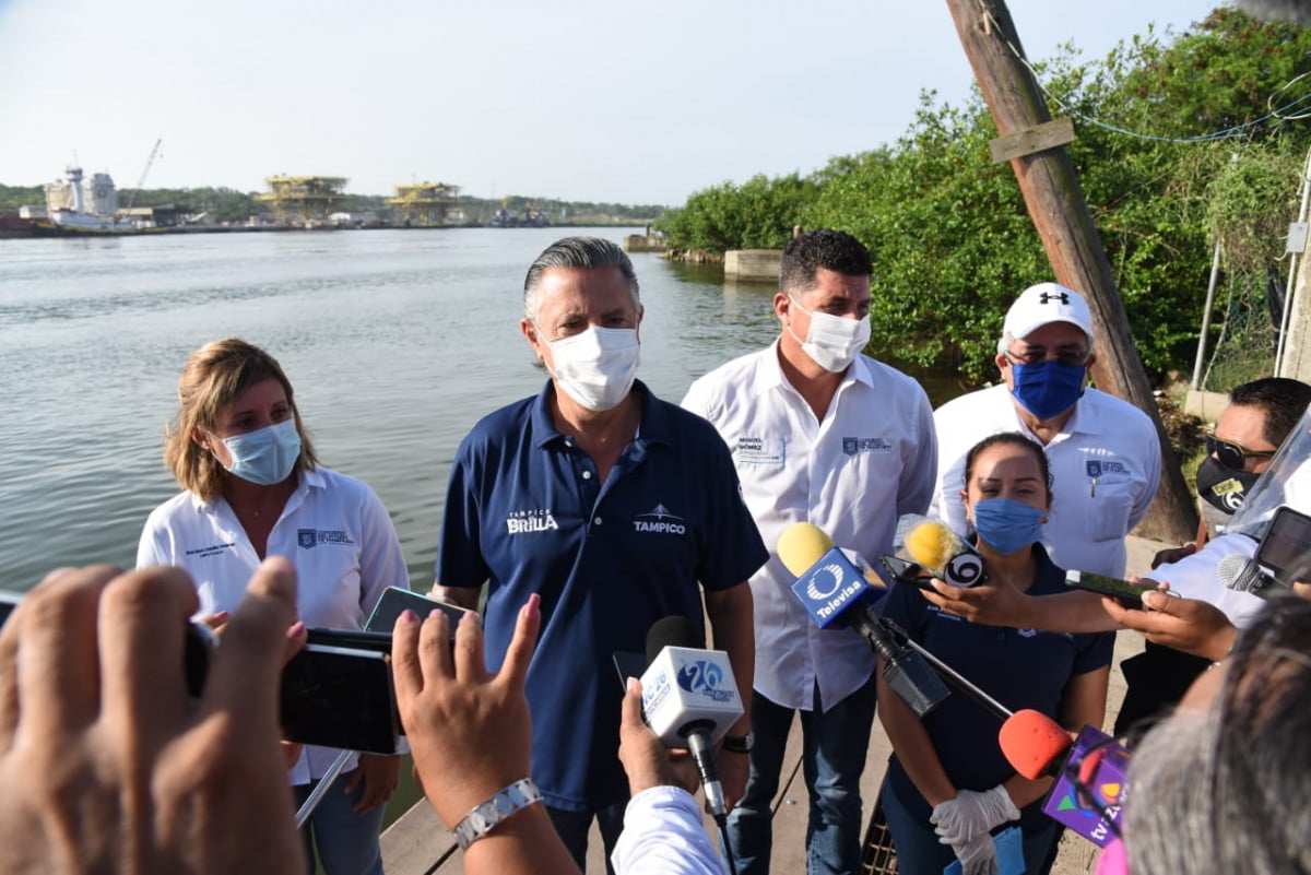 Supervisan Chucho Nader y Diputados Locales Filtros Sanitarios en Pasos de Embarcaciones