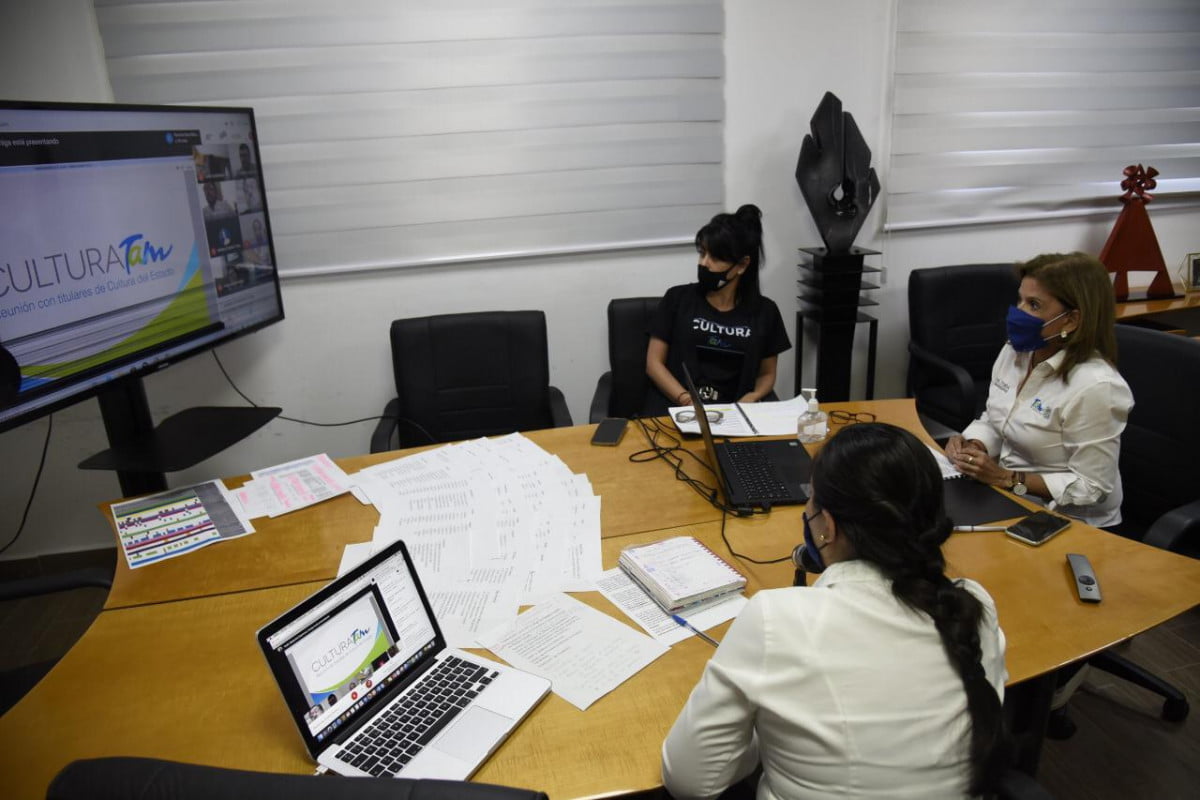 Cultura Tamaulipas se reúne virtualmente con los 43 Titulares Municipales de Cultura