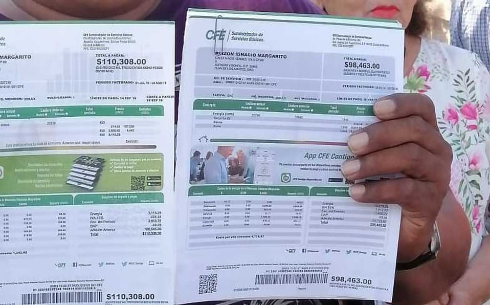 Cobros excesivos de la CFE, dolor de cabeza de ciudadanos y empresarios en zona sur