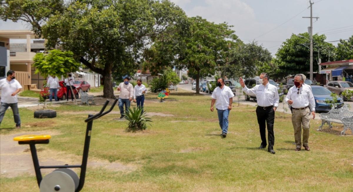 Continúa rehabilitación de espacios públicos en Cd. Madero