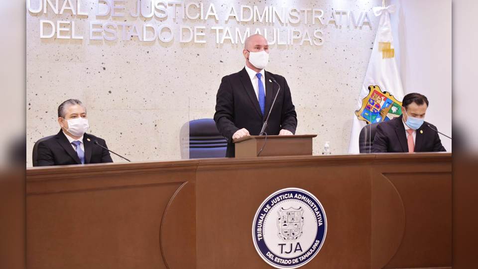 Rinde informe de actividades Presidente del Tribunal de Justicia Administrativa del Estado de Tamaulipas
