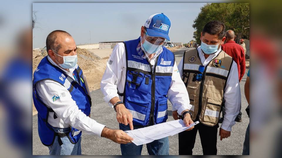 Supervisa Enrique Rivas circuito vial en la Col. ‘Blanca Navidad’ de Nuevo Laredo
