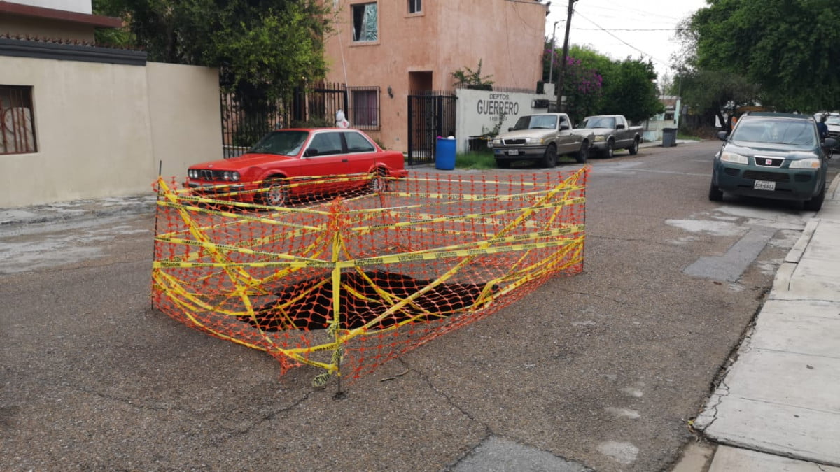 Generan peligro hundimientos en la colonia Guerrero de Nuevo Laredo