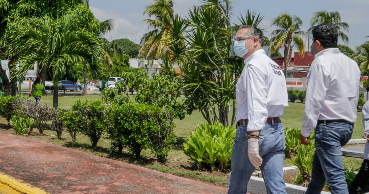 Permanente trabajo de limpieza en plazas de Ciudad Madero: Adrián Oseguera