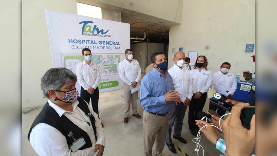Se necesitan mil 180 millones para concluir los hospitales de Ciudad Madero y Matamoros