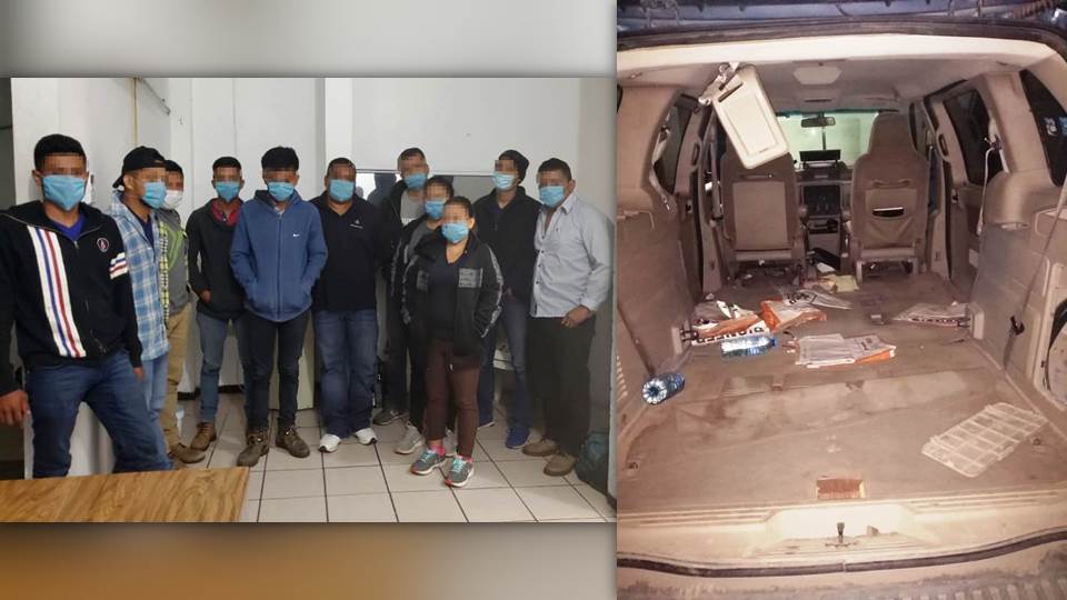 Hallan 11 migrantes en Mante, todos a bordo de una camioneta familiar