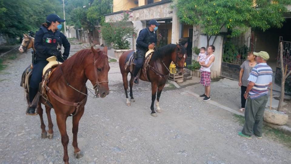 Policía montada implementa rondines en colonias de difícil acceso en Victoria