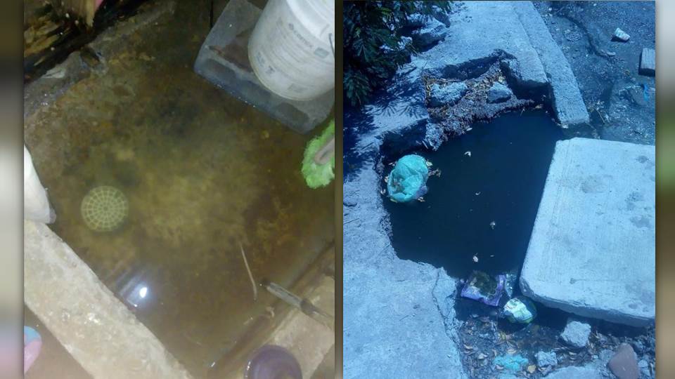 Brotan aguas negras en la colonia Nueva Era en Nuevo Laredo